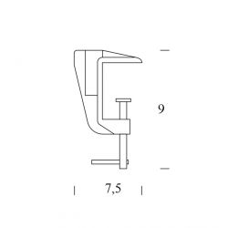 Pinza para Lámpara NASKA 1 y 2 Fontana Arte