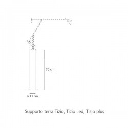 Floor Stand for TIZIO Artemide