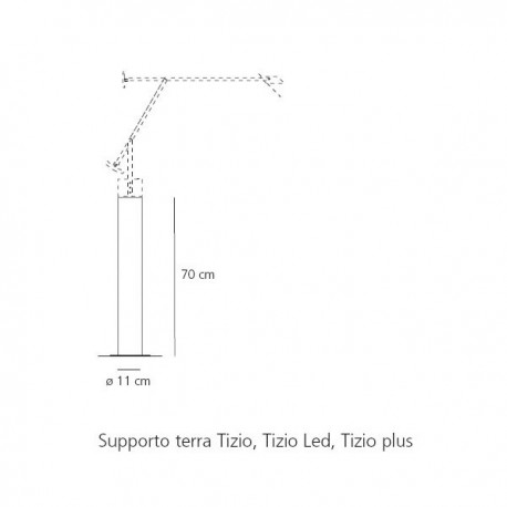 Floor Stand for TIZIO Artemide