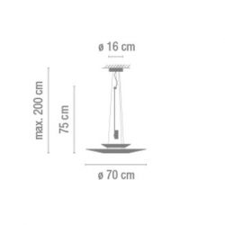 Lámpara Suspensión FLAMINGO 1510 Led Vibia