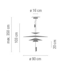 Lámpara Suspensión FLAMINGO 1510 Led Vibia