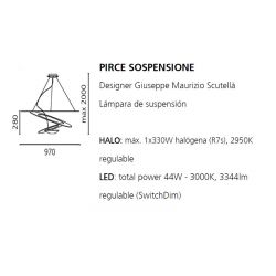 Artemide Pirce Mini Suspension Lamp