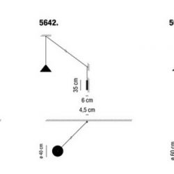 Lámpara Aplique / Suspension NORTH 5642 Led Vibia