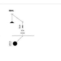 Lámpara Aplique / Suspension NORTH 5644 Led Vibia