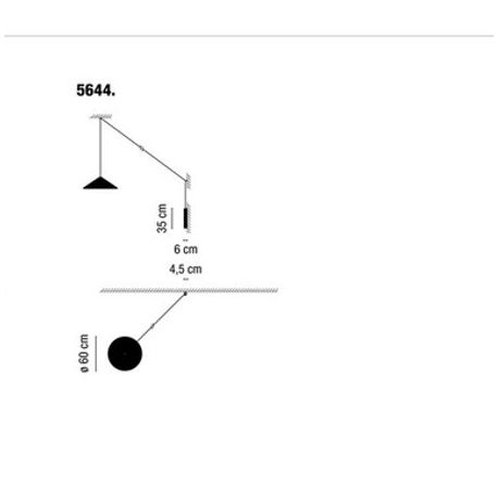 Lámpara Aplique / Suspension NORTH 5644 Led Vibia