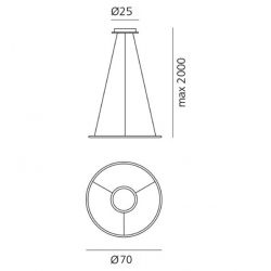 Lámpara Suspensión DISCOVERY Led Artemide