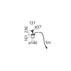 Lámpara Gancho Exterior TOLOMEO LAMPIONE Artemide