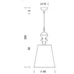 Suspension Lamp JOSEPHINE T GR Metalarte