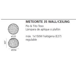 Wall /Ceiling Lamp METEORITE PARETE/SOFFITO  Artemide