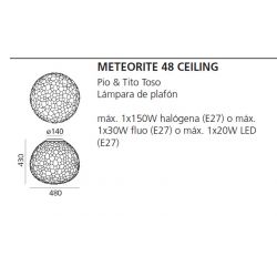 Wall /Ceiling Lamp METEORITE PARETE/SOFFITO  Artemide