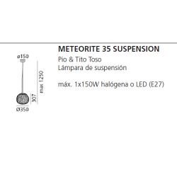 Lámpara Suspensión METEORITE SOSPENSIONE Artemide 