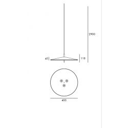 Suspension Lamp PLA Led Milan Iluminación