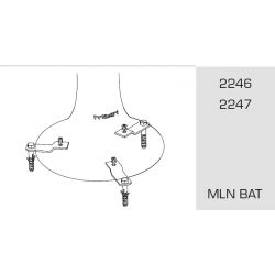 Base para Lámpara Exterior Pie BAT 6246-6247 Led Milán Iluminación