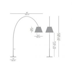 Floor Lamp LADY COSTANZA (Only Structure) Luceplan