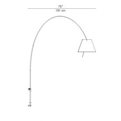 Wall Lamp LADY COSTANZA (Only Structure) Luceplan