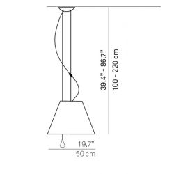 Suspension Lamp LADY COSTANZA Luceplan (Only structure)