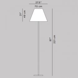 Outdoor Floor Lamp GRANDE COSTANZA OPEN AIR (Only structure) Luceplan