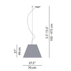 Lámpara de Suspensin GRANDE COSTANZA (Completa) Luceplan