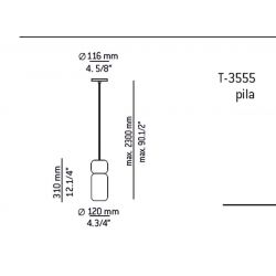 Suspension Lamp PILA Estiluz