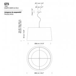 Suspension Lamp GT5 Santa & Cole