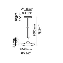 Suspensión Led BUTTON de Estiluz