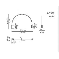 Wall Lamp VOLTA A-3531 (Grande) Estiluz