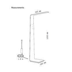 Lámpara de Mesa LED 1 Tunto (Roble)