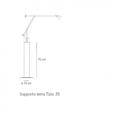 SOPORTE de Pie para TIZIO 35 Artemide