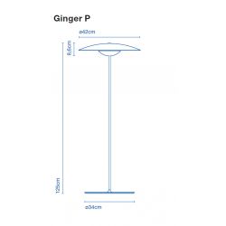 Lámpara de Pie Led GINGER Marset