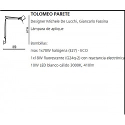 Lámpara TOLOMEO Clásico Artemide (Sólo Cuerpo)