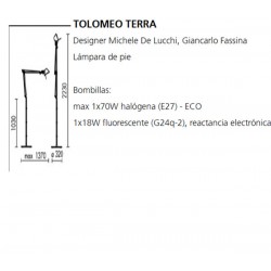 Lámpara TOLOMEO Clásico Artemide (Sólo Cuerpo)