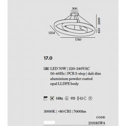 Suspensión Led CYCLONE Wever & Ducré