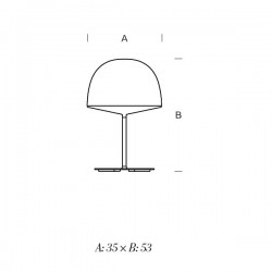 Lámpara de Mesa CHESIRE Fontana Arte