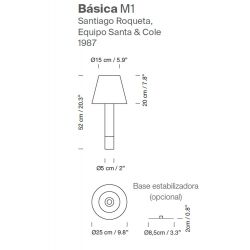 Lámpara de Mesa BÁSICA M1 Santa & Cole