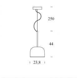 Lámpara Suspensión EQUATORE Pequeña Fontana Arte