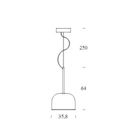 Suspension Lamp Big EQUATORE Fontana Arte