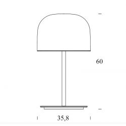 Lámpara Mesa EQUATORE Grande Fontana Arte