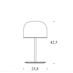 Lámpara Mesa EQUATORE Pequeña Fontana Arte