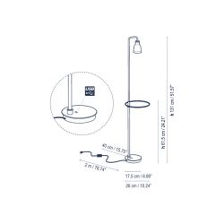 Floor Lamp DRIP P/01 Tray Bover