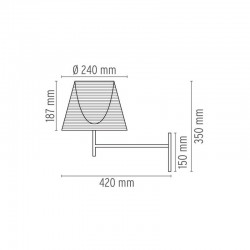 Wall lamp KTRIBE W by Flos