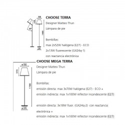 Lámpara de Pie CHOOSE TERRA Artemide
