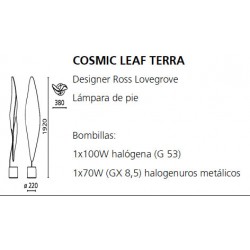 Lámpara de Pie COSMIC LEAF TERRA Artemide