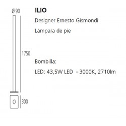 Lámpara de Pie Led ILIO Artemide