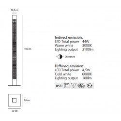 Led Floor Lamp MIMESI Artemide