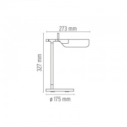 Table lamp TAB T LED by Flos