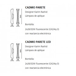 Lámpara Aplique CADMO LED Artemide