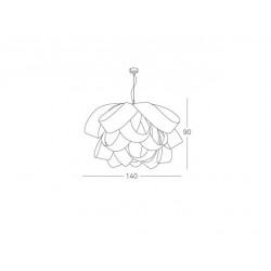 Suspension lamp AGATHA S by LZF Lamps (Large)