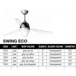 Ventilador con Luz SWING ECO Italexport (Diam. 127)