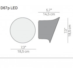 Aplique Led ECRAN In&Out Luceplan