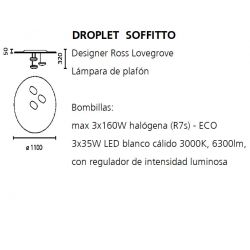 Lámpara Plafón DROPLET Artemide